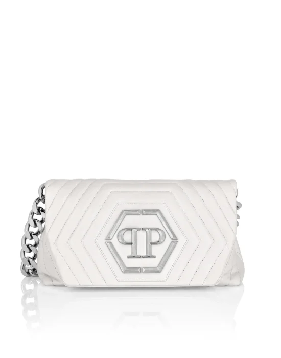 Small Nappa Matellase` Shoulder Bag Hexagon