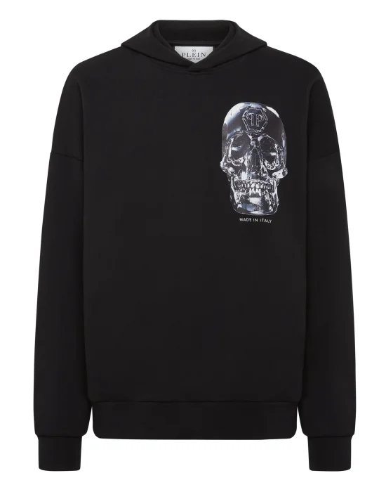 Hoodie Sweatshirt Glass Skull