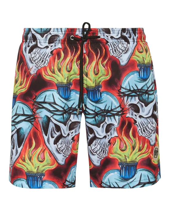 Swim Shorts Love Tattoo