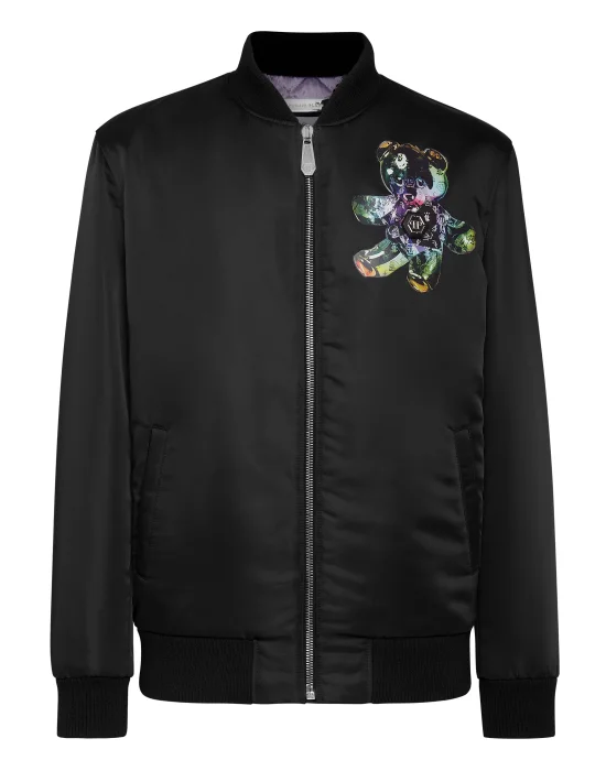 Satin Bomber Teddy Glass