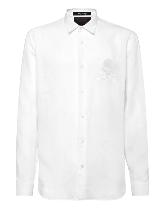 Shirt Playboy Cut LS Skull&Bones