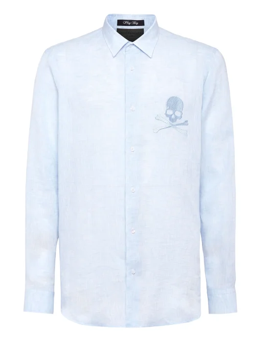 Shirt Playboy Cut LS Skull&Bones