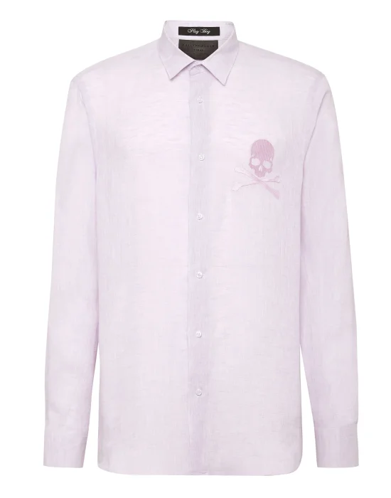 Shirt Playboy Cut LS Skull&Bones