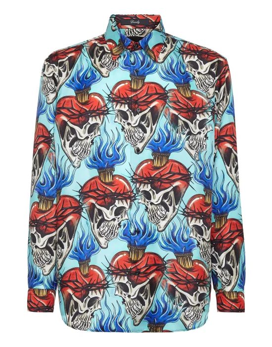 Silk Dandy Shirt Love Tattoo