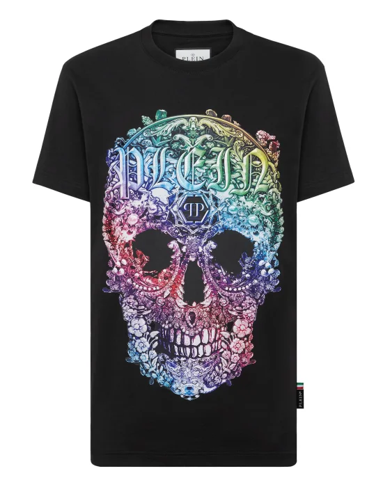 T-shirt Round Neck SS Baroque Skull
