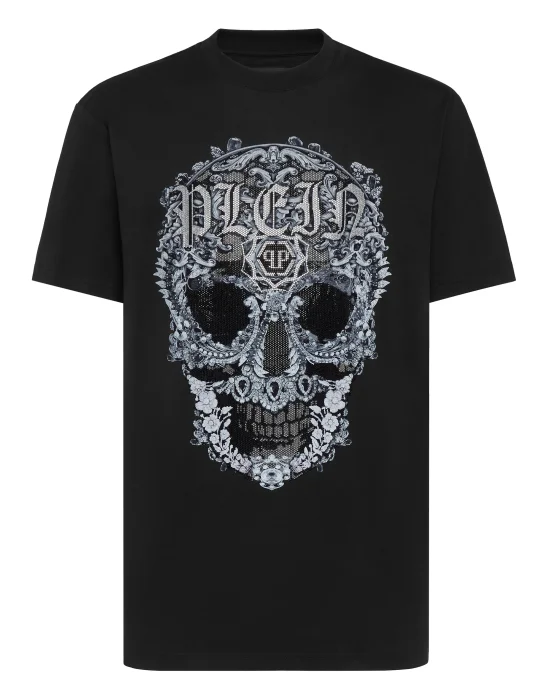T-shirt Round Neck SS Baroque Skull