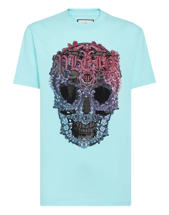 T-shirt Round Neck SS Baroque Skull