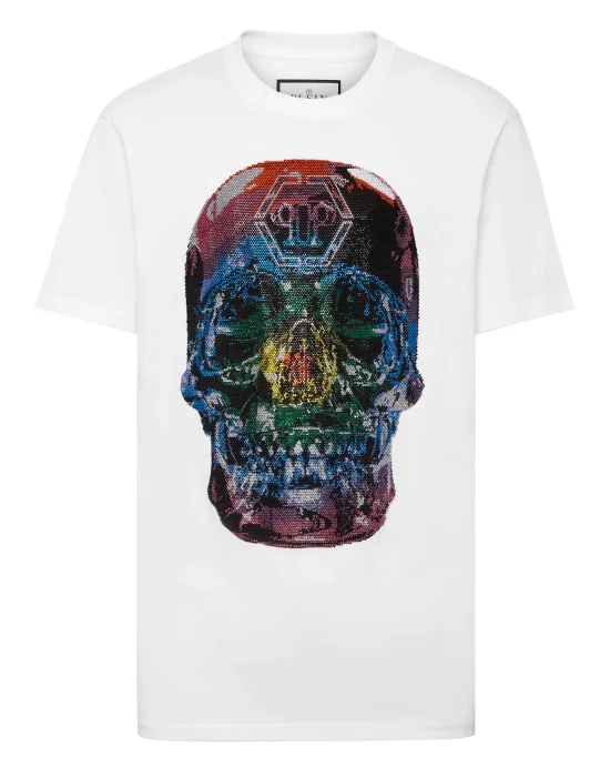 T-shirt Round Neck SS Glass Skull