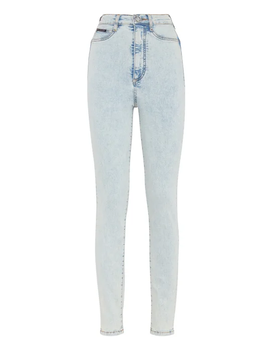 Super High Waist Denim Jeggings