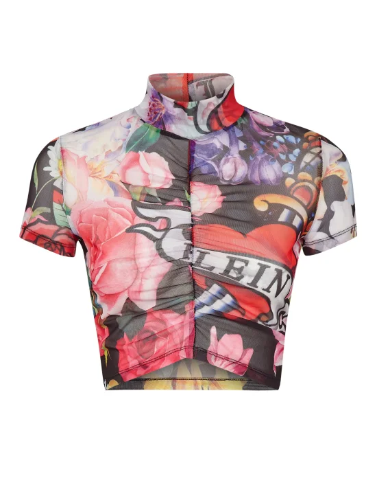Cropped Top SS Love Flowers