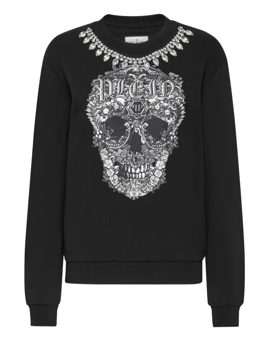 Oversize Pullover LS Baroque Skull