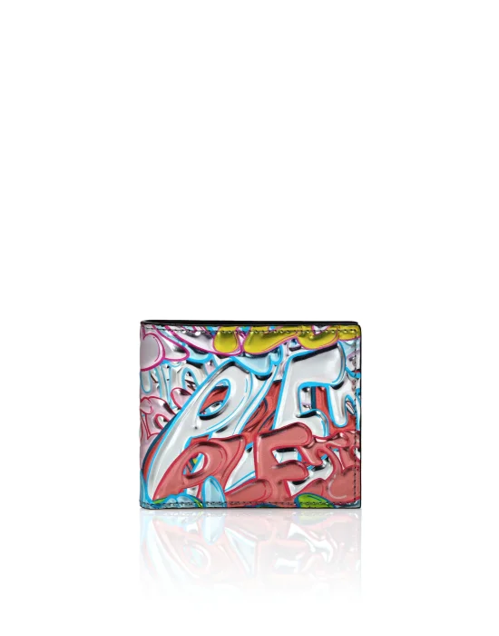 Mirror Leather French Wallet Bombing Graffiti