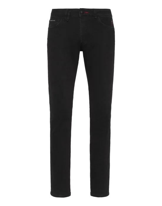 Denim Trousers Super Straight Cut Lion Circus