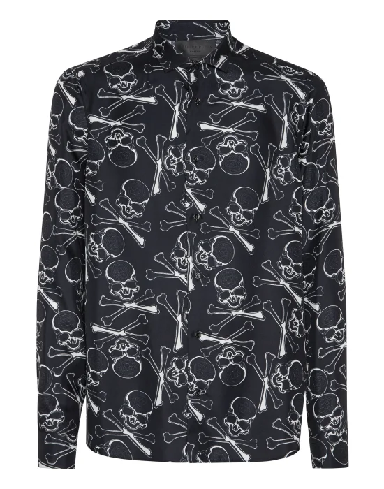 Silk Dandy Shirt Skull&Bones