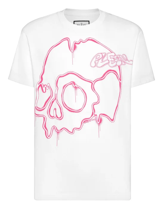 T-shirt Round Neck SS Dripping Skull