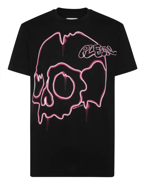 T-shirt Round Neck SS Dripping Skull