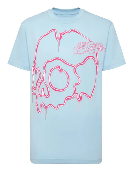 T-shirt Round Neck SS Dripping Skull