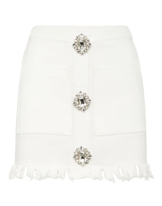 Knit Mini Skirt Monogram