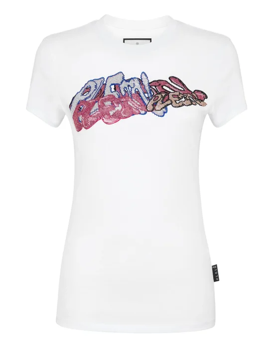 T-Shirt Sexy Pure with Crystals Bombing Graffiti