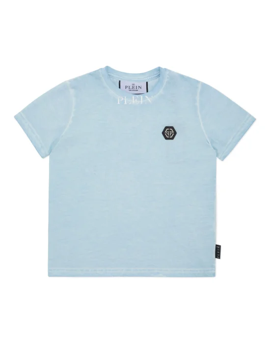 T-shirt Round Neck SS Basic Plein Old dye