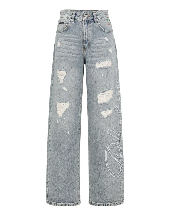 Denim Beach Boy Fit Trousers