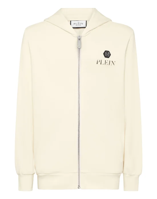 Hoodie Sweatjacket Basic Plein Old Dye
