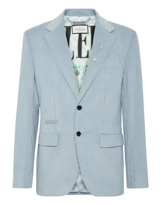 Velvet Gabardine Blazer Flicky Fit