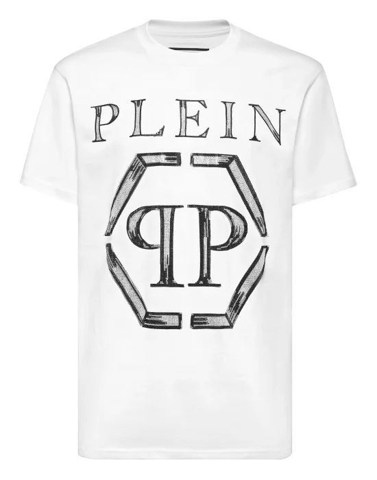 Jersey T-shirt Round Neck SS Strass Hexagon