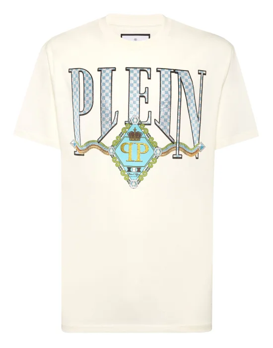 T-shirt Round Neck SS Border Check