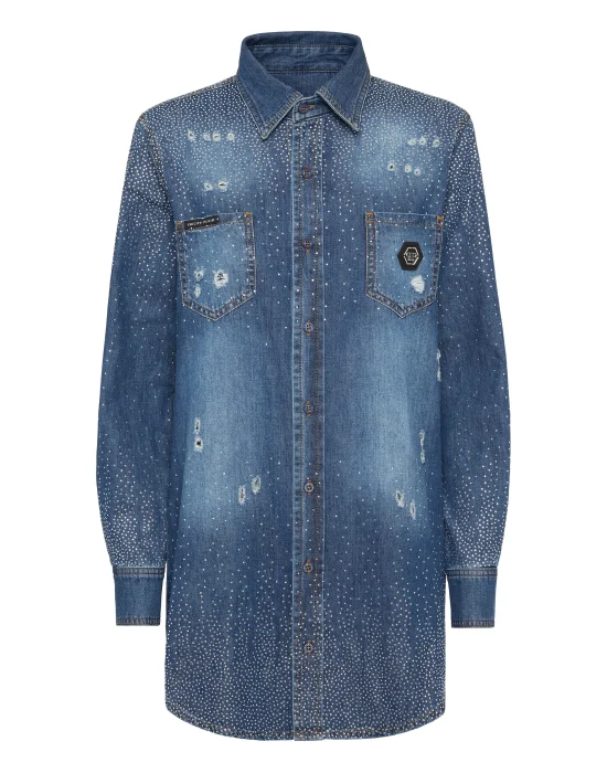 Denim Shirt Strass