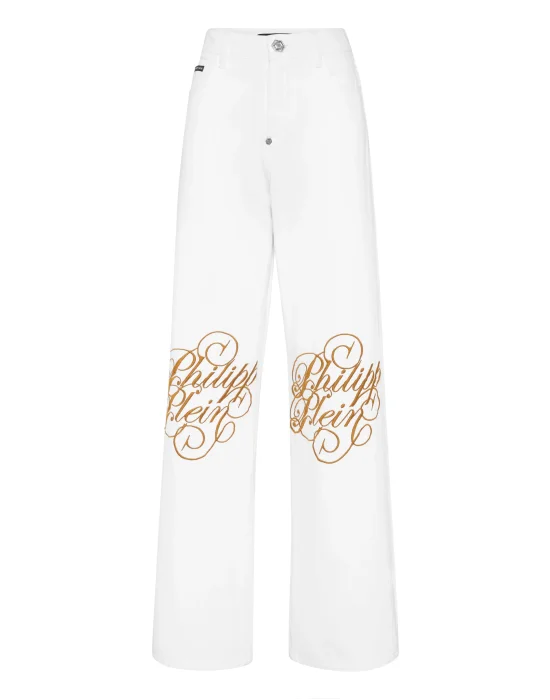 Denim Trousers Skater Fit Logo