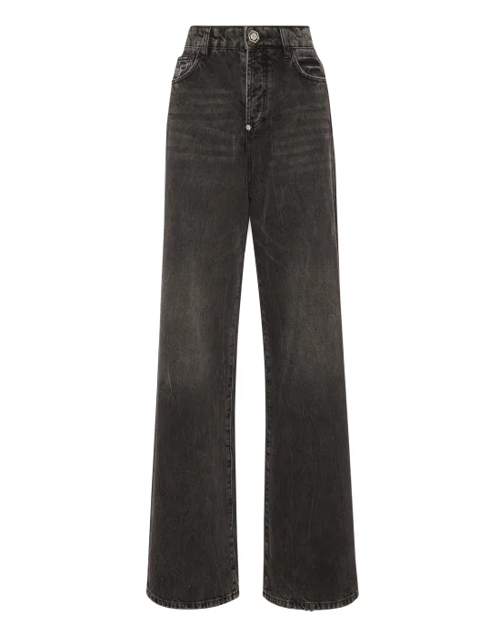 Denim Trousers Skater Fit Logo