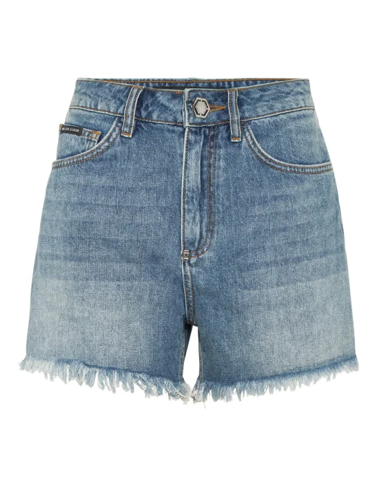 Denim Shorts Logo