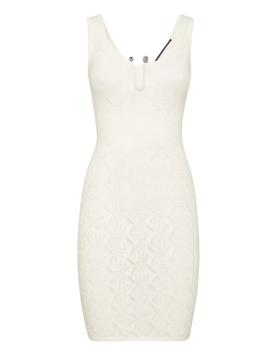 Viscose Mini Dress Monogram