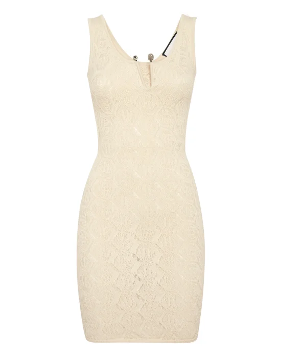 Viscose Mini Dress Monogram
