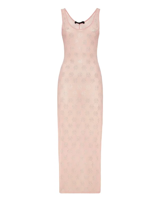 Long Dress Monogram Strass