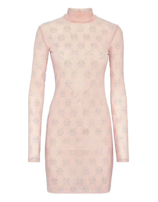 Shirt Dress Monogram Strass