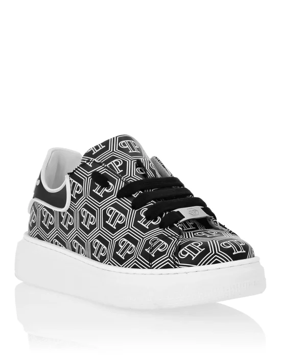 Leather Lo-Top Sneakers Monogram