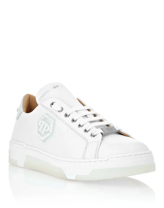 Leather Lo-Top Sneakers Hexagon