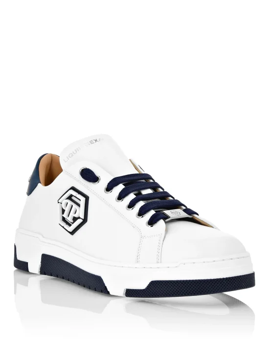 Leather Lo-Top Sneakers Hexagon