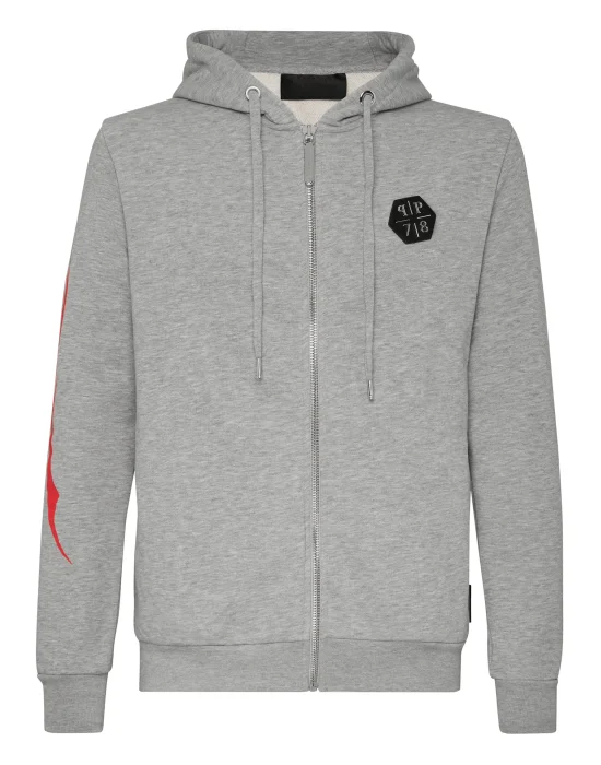 Hoodie Sweatjacket Allover skull