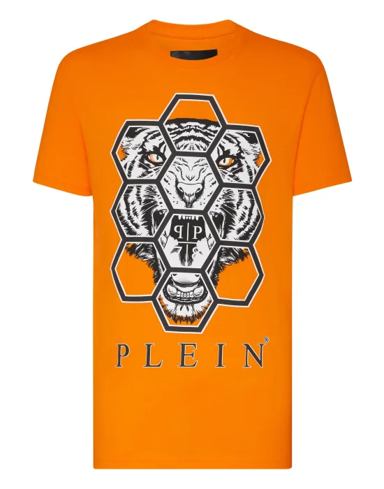 T-shirt Round Neck SS Hexagon tiger
