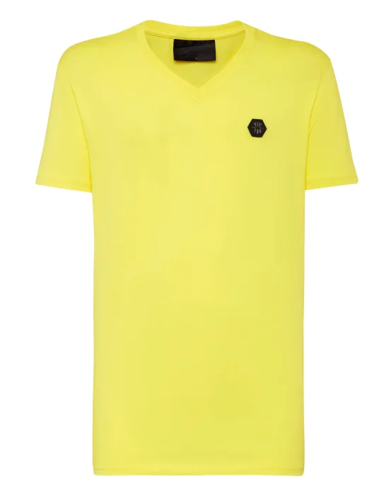 T-shirt V-Neck SS Hexagon tiger