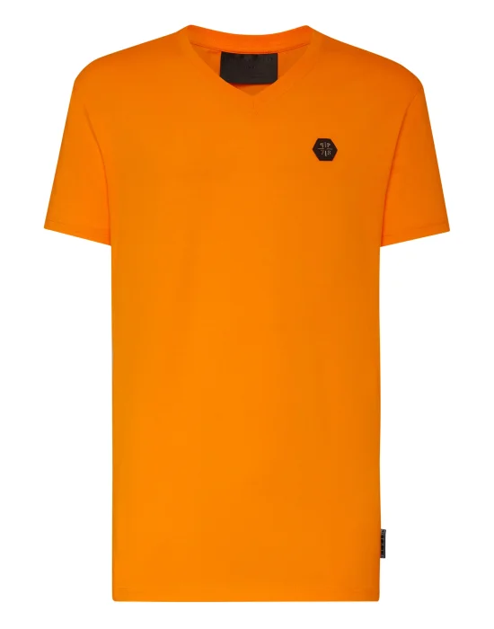 T-shirt V-Neck SS Hexagon tiger