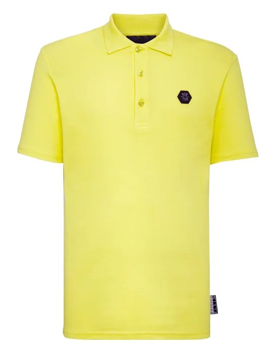 Slim Fit Polo shirt SS Allover skull