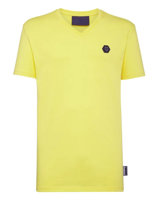 T-shirt V-Neck SS Allover skull