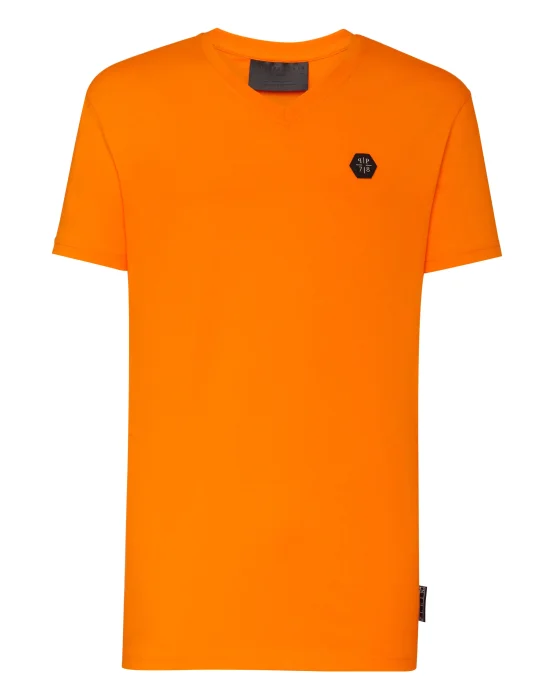 T-shirt V-Neck SS Allover skull