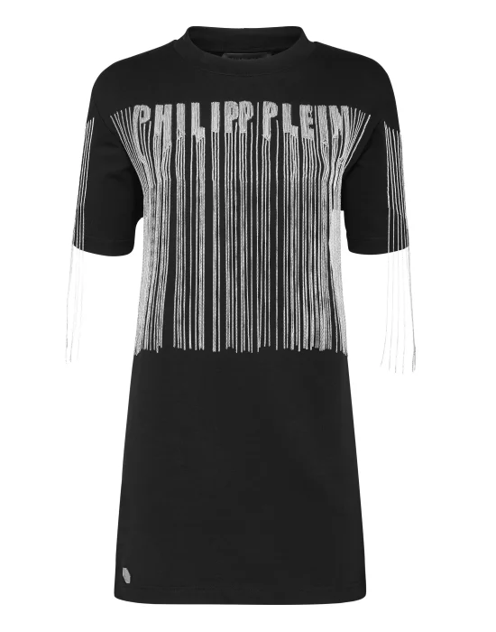 T-Shirt Short Dresses Fringe