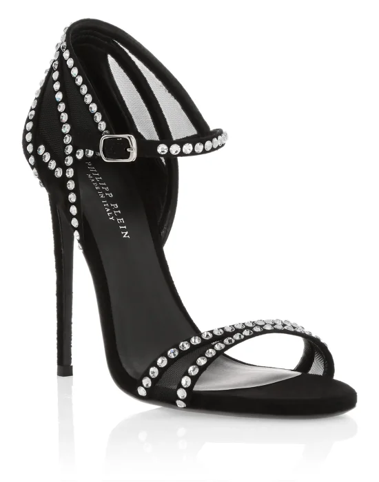 Sandals High Heels Crystal