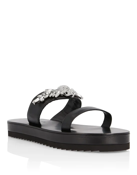 Sandals Flat Crystal